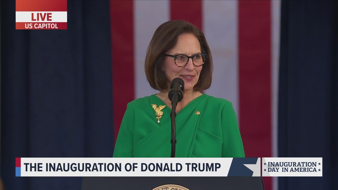 Sen. Deb Fischer delivers remarks at President Trump's inauguration ...