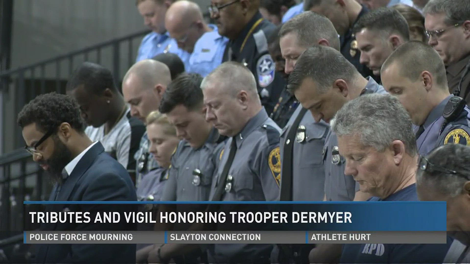 13News Now Arrianee LeBeau has more on how law enforcement honored Trooper Chad Dermyer.