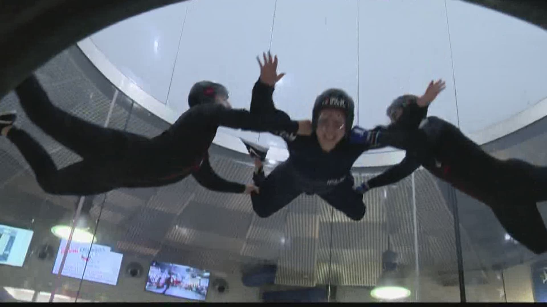 A group of people with spinal cord injuries visited iFly Virginia Beach to experience what it feels like to skydive.