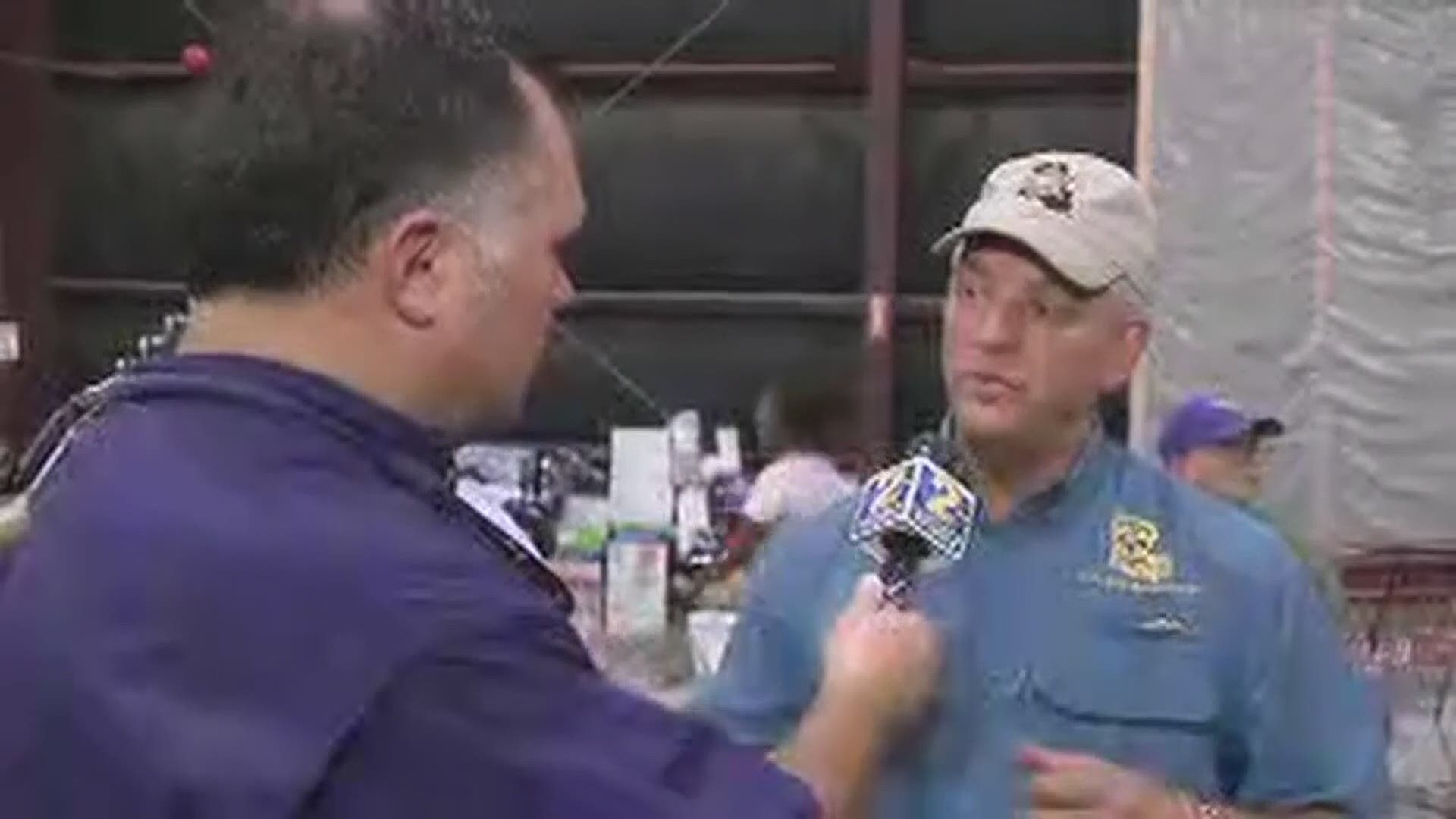 WBRZ's Michael Cauble talks to Gov. John Bel Edwards about ongoing flooding in Louisiana.