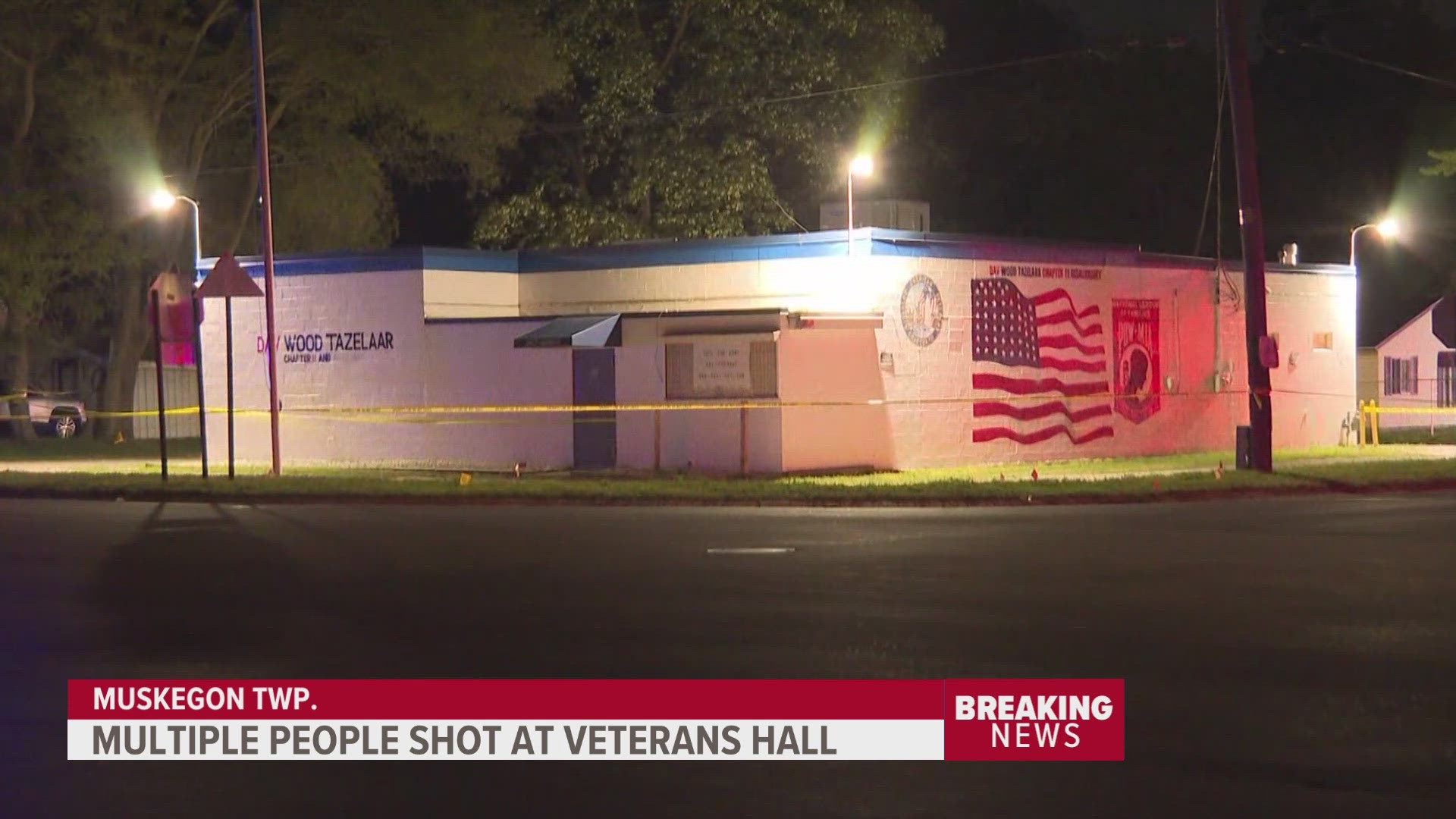 The shooting happened in Muskegon Township at a Disabled American Veteran's Hall.